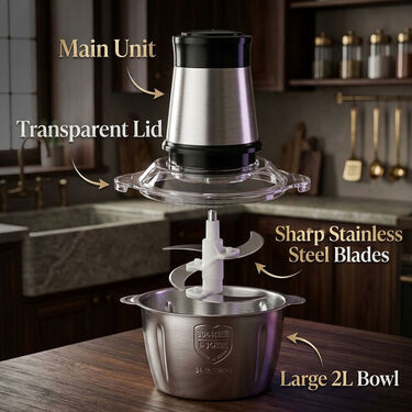 2L Electric Meat Grinder and Food Chopper (EC12)