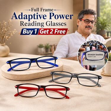 Full Frame Adaptive Power Reading Glasses Buy 1 Get 2 Free (3ORG29)