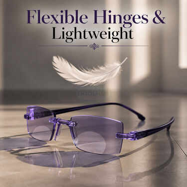 Rimless Coloured Bifocal Adaptive Power Reading Glasses Buy 1 Get 2 Free (3BOC2RG1)