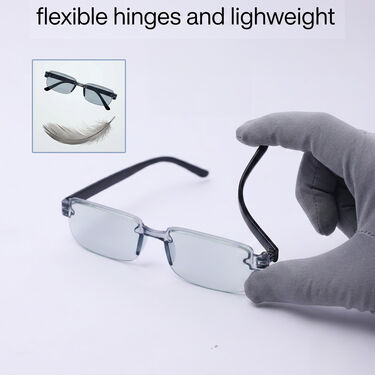 Rimless Coloured Adaptive Power Reading Glasses Buy 1 Get 3 Free (4OC4RG2)