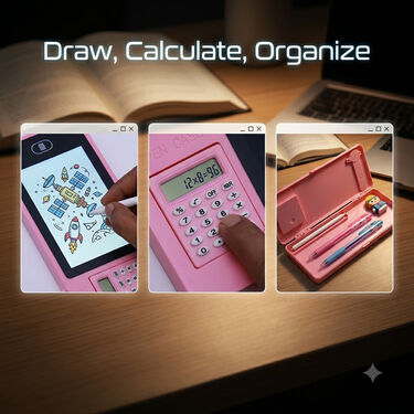 LCD Drawing Pen Case With Calculator (CLCD)