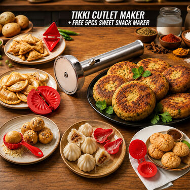 Tikki Cutlet Maker + Free 5pcs Sweet Snack Maker (TM5)