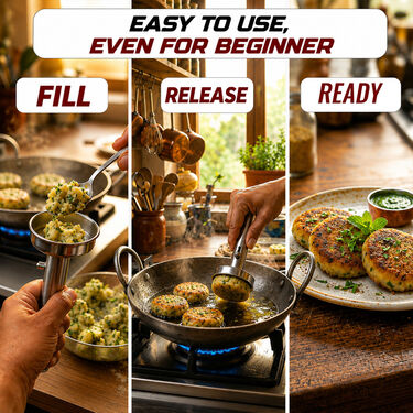 Tikki Cutlet Maker + Free 5pcs Sweet Snack Maker (TM5)