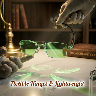 Rimless Coloured Adaptive Power Reading Glasses (OC4RG1)