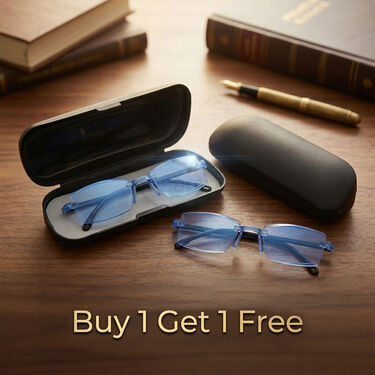 Rimless Colored Bifocal Adaptive Power Reading Glasses Buy 1 Get 1 Free (2BOC3RG1)