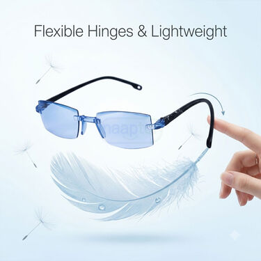 Rimless Colored Bifocal Adaptive Power Reading Glasses Buy 1 Get 1 Free (2BOC3RG1)