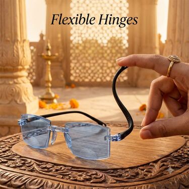 Rimless Colored Bifocal Adaptive Power Reading Glasses (BOC3RG1)