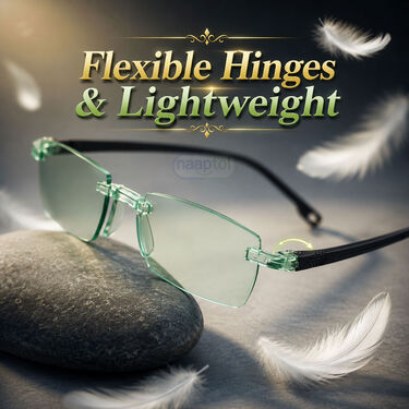 Rimless Colored Bifocal Adaptive Power Reading Glasses (BOC4RG1)
