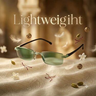 Rimless Colored Bifocal Adaptive Power Reading Glasses Buy 1 Get 1 Free (2BOC4RG1)