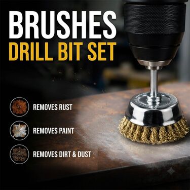 Multipurpose Wire Brass Brush For Drill (HT159)