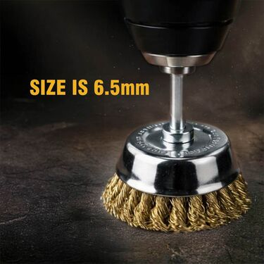 Multipurpose Wire Brass Brush For Drill (HT159)