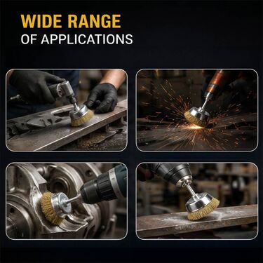 Multipurpose Wire Brass Brush For Drill (HT159)