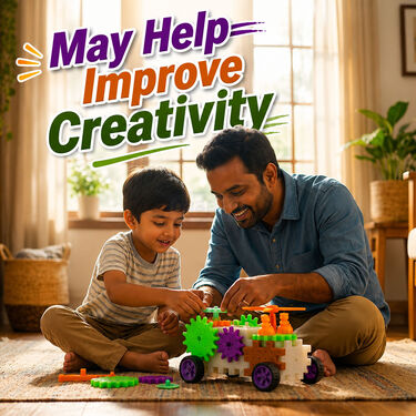 81 Pcs Rotating Building Blocks For Kids (RBB)
