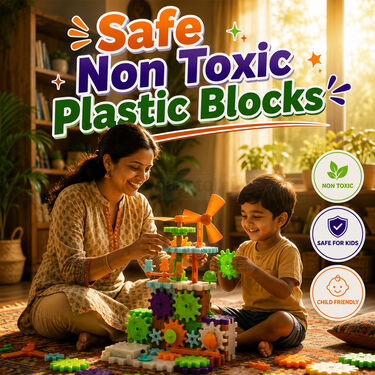 81 Pcs Rotating Building Blocks For Kids (RBB)