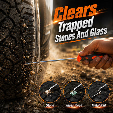 2-In-1 Car Tyre Stone Remover Tool With Screwdriver (HT160)
