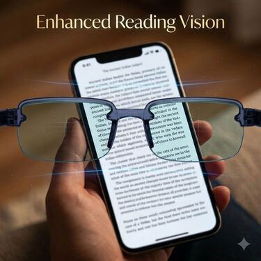 Rimless Coloured Adaptive Power Reading Glasses Buy 1 Get 1 Free (2OC4RG2)