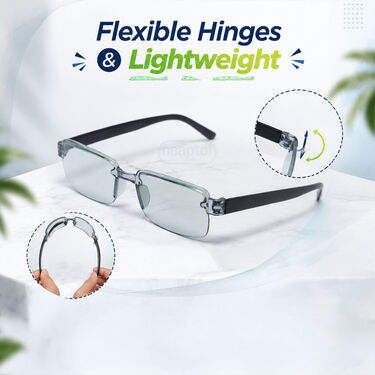 Rimless Coloured Adaptive Power Reading Glasses Buy 1 Get 1 Free (2OC4RG2)