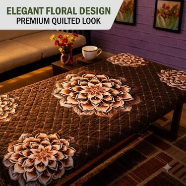 Floral Quilted Table Cover (TC9)