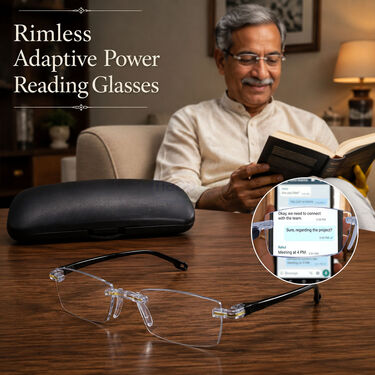 Rimless Adaptive Power Reading Glasses (ORG33)