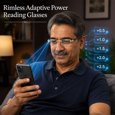 Rimless Adaptive Power Reading Glasses (ORG33)