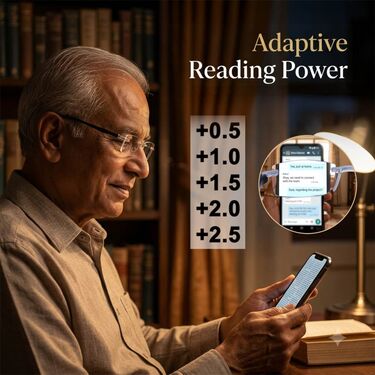 Rimless Adaptive Power Reading Glasses Buy 1 Get 4 Free (5ORG33)