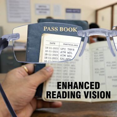 Rimless Adaptive Power Reading Glasses Buy 1 Get 4 Free (5ORG33)