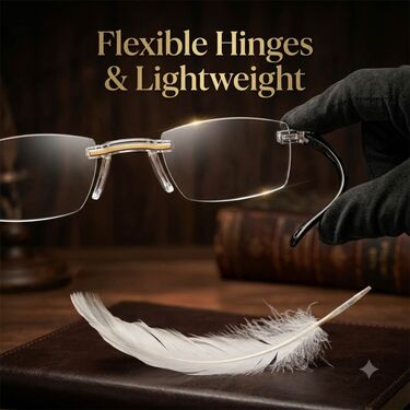 Rimless Adaptive Power Reading Glasses Buy 1 Get 4 Free (5ORG33)