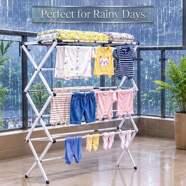Foldable & Expandable Clothes Drying Rack (CLN7)