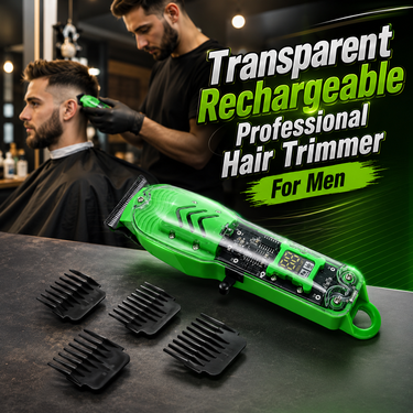 Transparent Rechargeable Professional Hair Trimmer For Barber (RHT5)