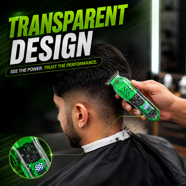 Transparent Rechargeable Professional Hair Trimmer For Barber (RHT5)