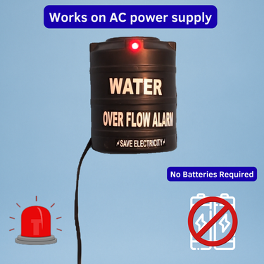 Water Tank Alarm Overflow Bell with Sensor and Voice Sound Overflow Alarm (WTA)