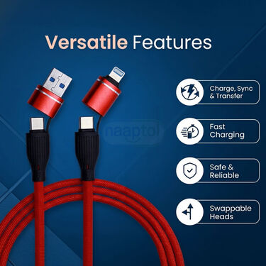 4-in-1 200W Super Long Charging Cable (CDC33)