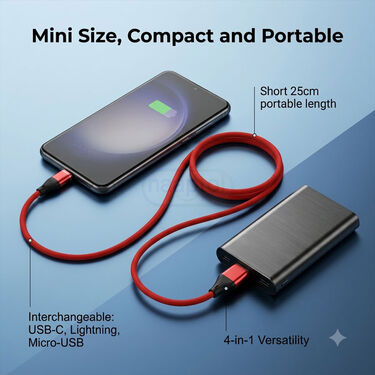 4-in-1 200W Super Long Charging Cable (CDC33)