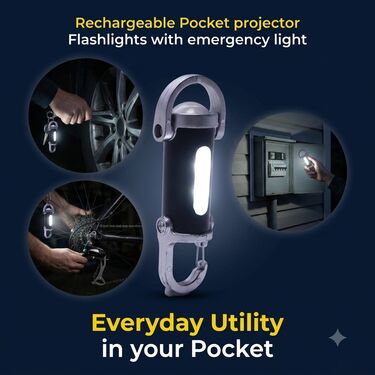 Rechargeable Pocket Projector Flashlight with Emergency Light (LL72)
