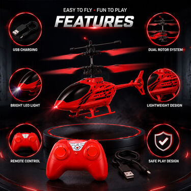 Rechargeable Hand Sensor Helicopter With Remote (HSMH7)