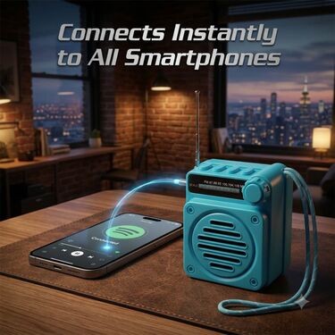 Wireless Bluetooth Speaker with FM Tuner & Antenna (BLS31)