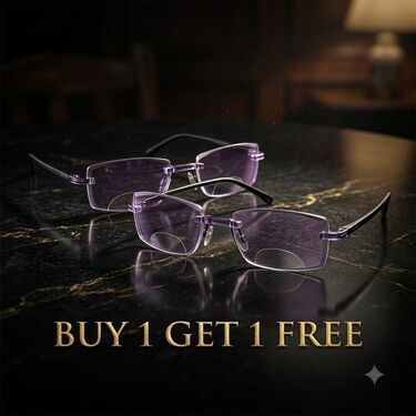 Rimless Coloured Bifocal Adaptive Power Reading Glasses (BOC2RG1)