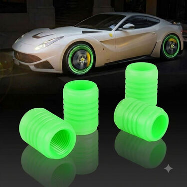 Fluorescent Night Glow Tyre Valve Caps (TVD3)