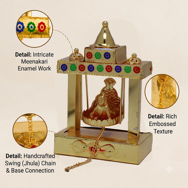 Shree Laddu Gopal Golden Jhula (DRJ3)
