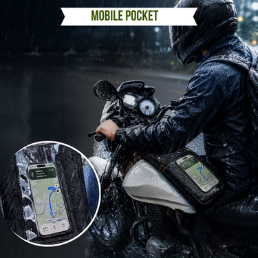 Universal Bike Fuel Tank Cover With Mobile Pocket (BA4)