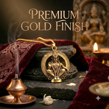 Swamiye Saranam Ayyappa Pendant With Golden Chain (SJPN17)
