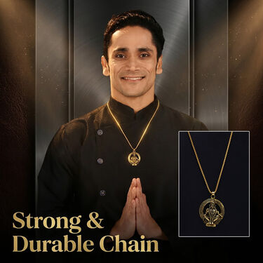 Swamiye Saranam Ayyappa Pendant With Golden Chain (SJPN17)