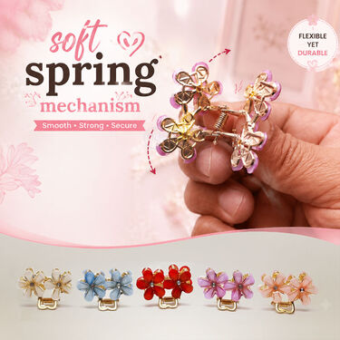 B5G5 Flower Cluchers and Fur Hair Scrunchies (WJ16)