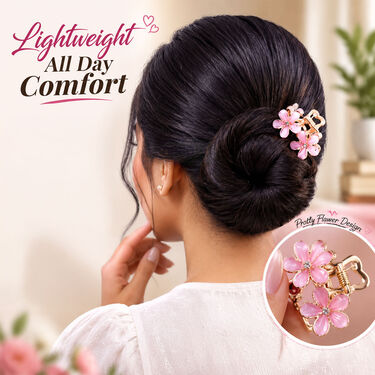 B5G5 Flower Cluchers and Fur Hair Scrunchies (WJ16)