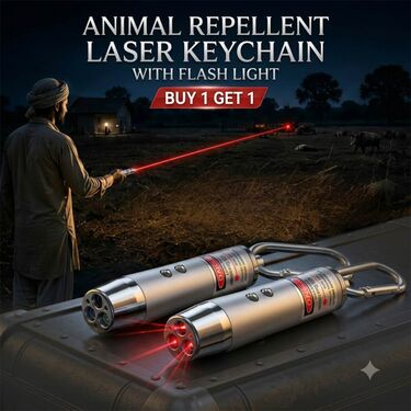 Animal Repellent Laser Keychain With Flashlight And Money Detector B1G1 (LL69)