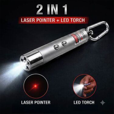 Animal Repellent Laser Keychain With Flashlight And Money Detector B1G1 (LL69)