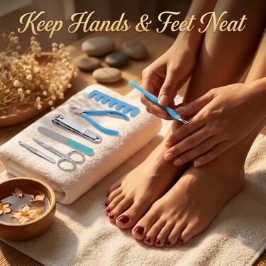 11 Piece Stainless Steel Manicure And Pedicure Nail Care Kit For Salon (MPK1)