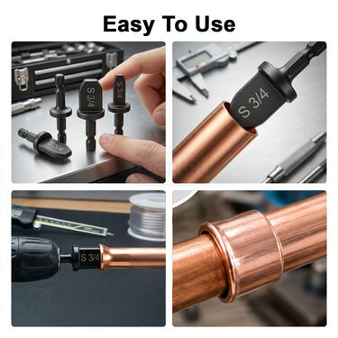 Pipe Expansion swaging Drill Bit 5 Pcs Set For AC and Refrigerator worker (DA2)