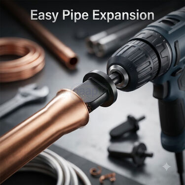 Pipe Expansion swaging Drill Bit 5 Pcs Set For AC and Refrigerator worker (DA2)