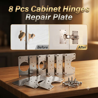 8 Pcs Cabinet Hinges Repair Plate (HT170)